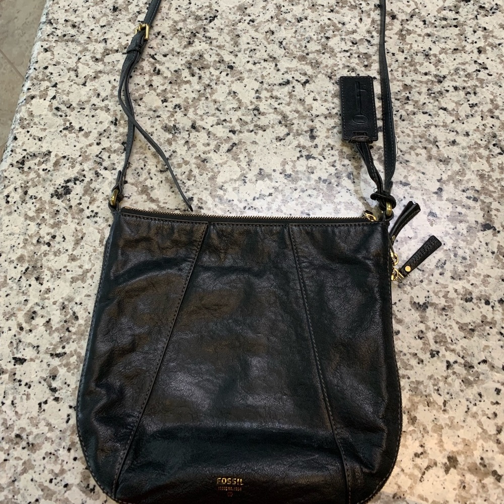 Fossil black cross body
